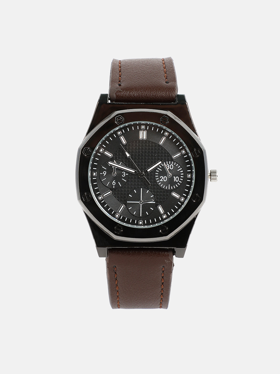 The Drifter's Compass Round Watch - Chocolate Brown