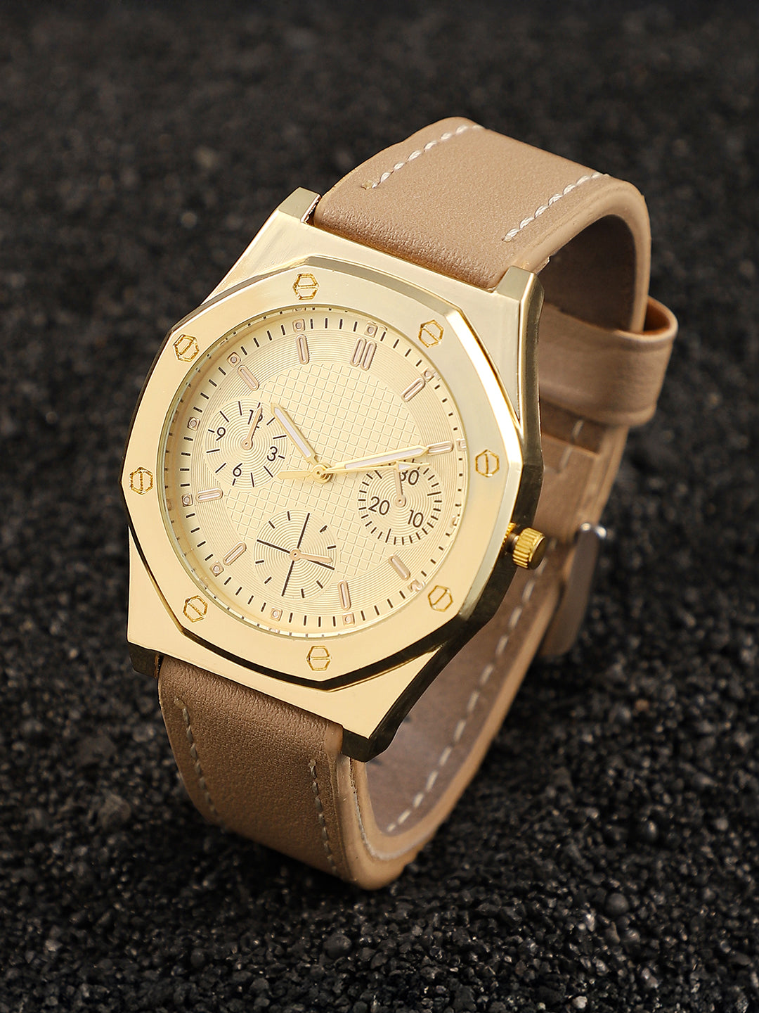 The Drifter's Compass Round Watch - Khaki Brown