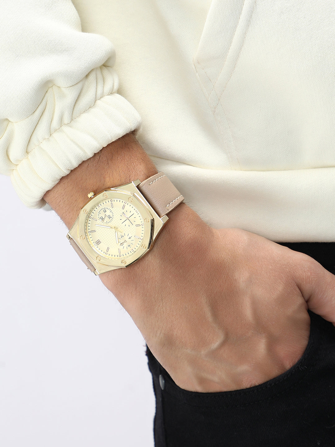 The Drifter's Compass Round Watch - Khaki Brown