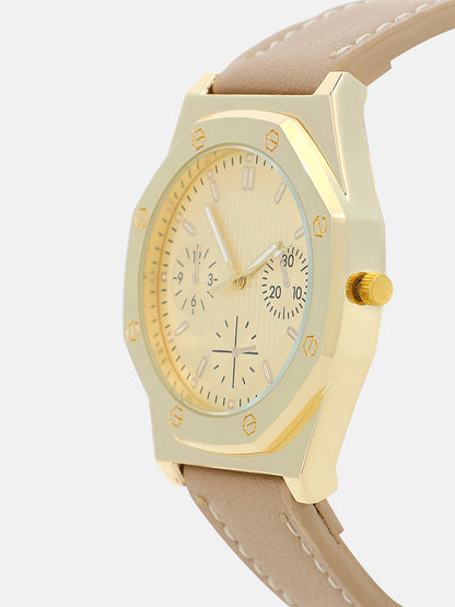 The Drifter's Compass Round Watch - Khaki Brown