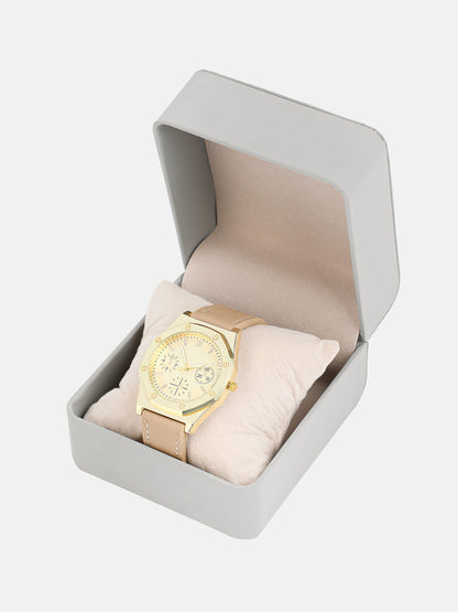 The Drifter's Compass Round Watch - Khaki Brown