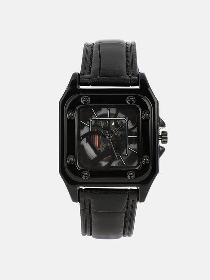 The Nocturne Square Watch - Onyx Black