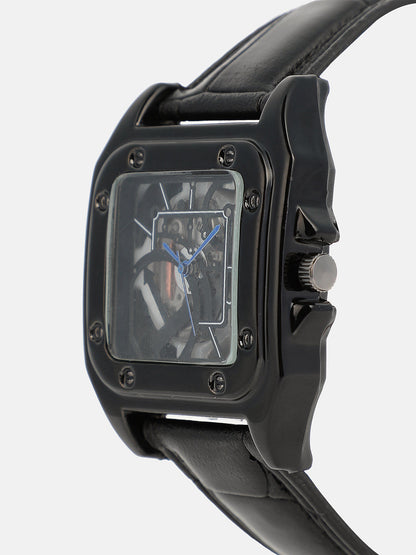 The Nocturne Square Watch - Onyx Black