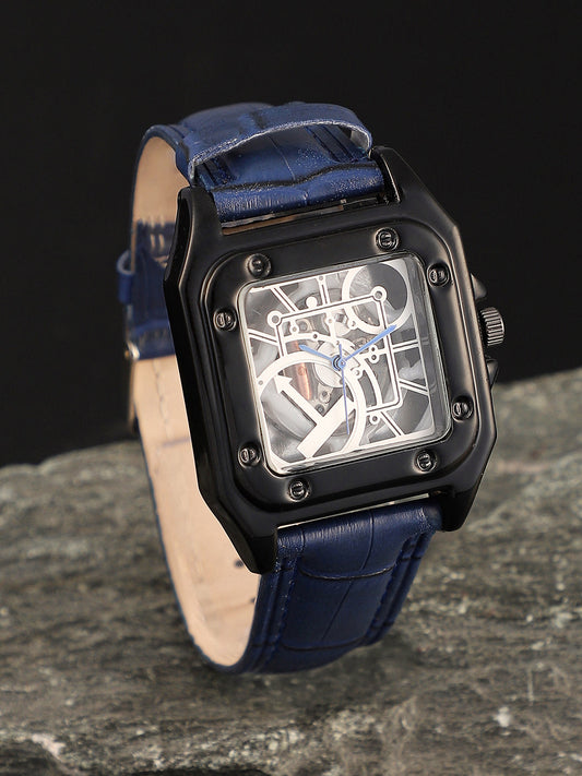 The Nocturne Square Watch - Indigo Blue