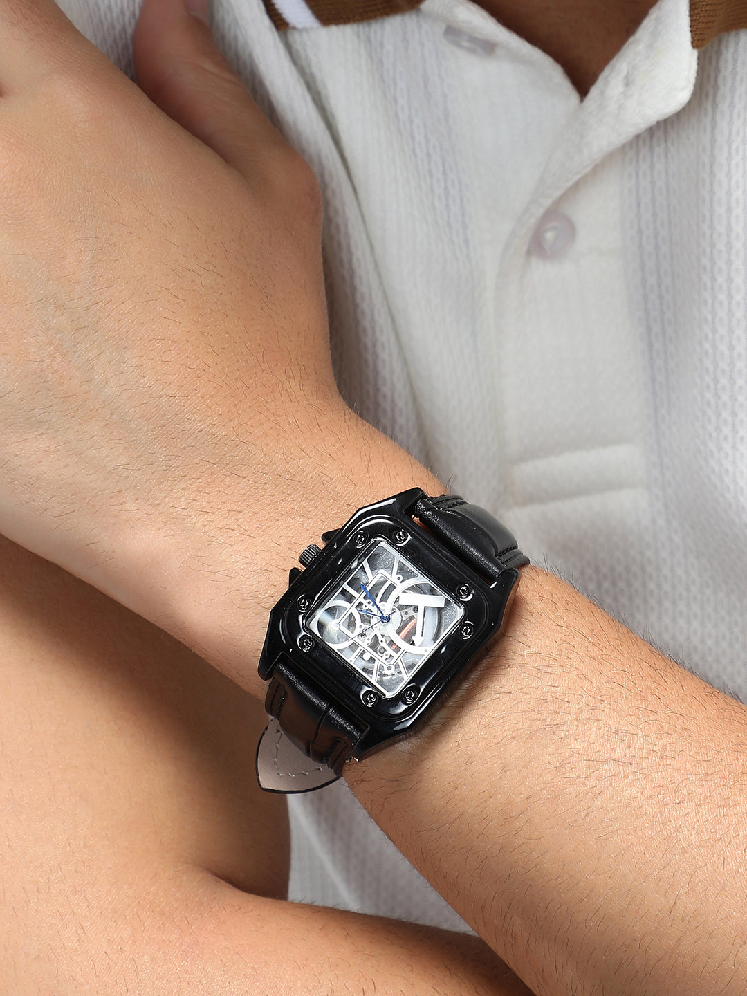 The Nocturne Square Watch - Obsidian Black