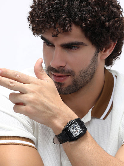 The Nocturne Square Watch - Obsidian Black