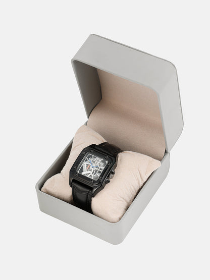 The Nocturne Square Watch - Obsidian Black