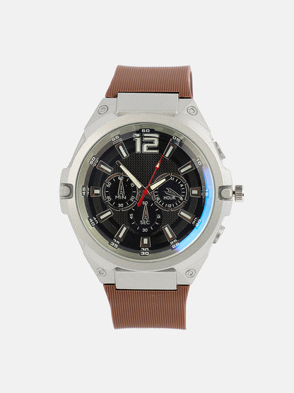 The Aetheris Round Watch - Chocolate Brown