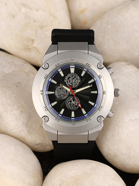 The Odyssé Four-Dial Round Watch - Onyx Black