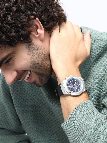 The Odyssé Four-Dial Round Watch - Onyx Black