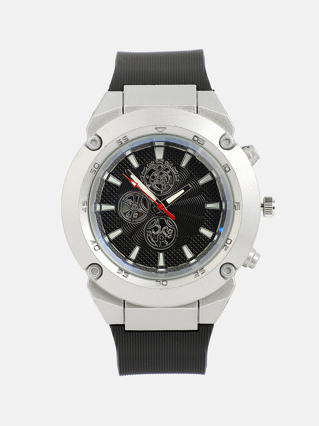 The Odyssé Four-Dial Round Watch - Onyx Black