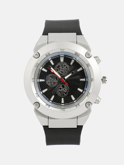 The Odyssé Four-Dial Round Watch - Onyx Black