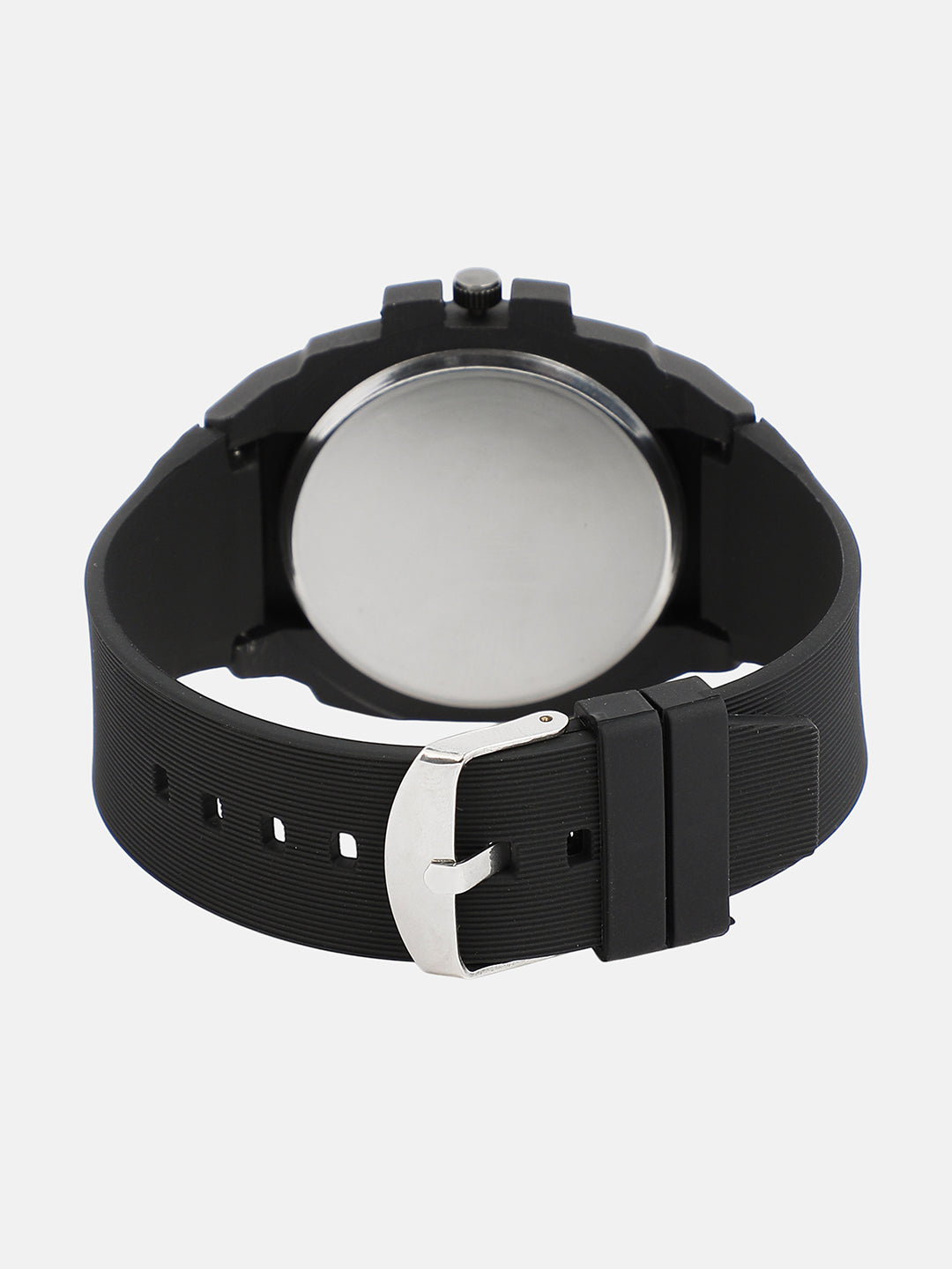 The Horizen Three-Dial Round Watch - Onyx Black