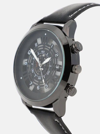 The Aventra Round Watch - Onyx Black