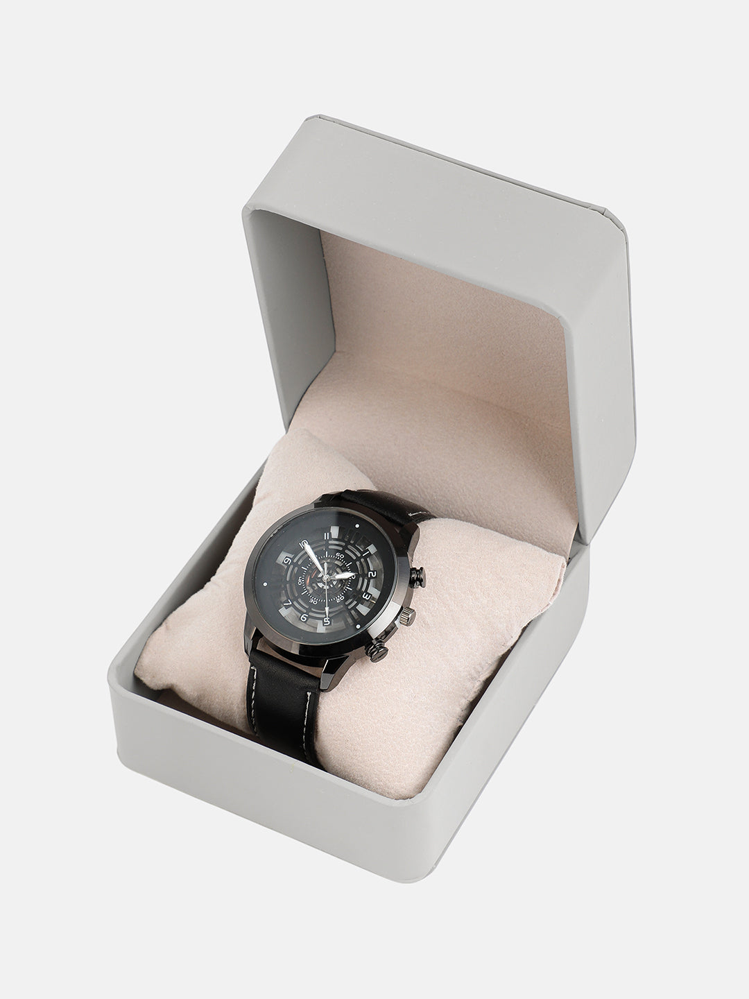 The Aventra Round Watch - Onyx Black