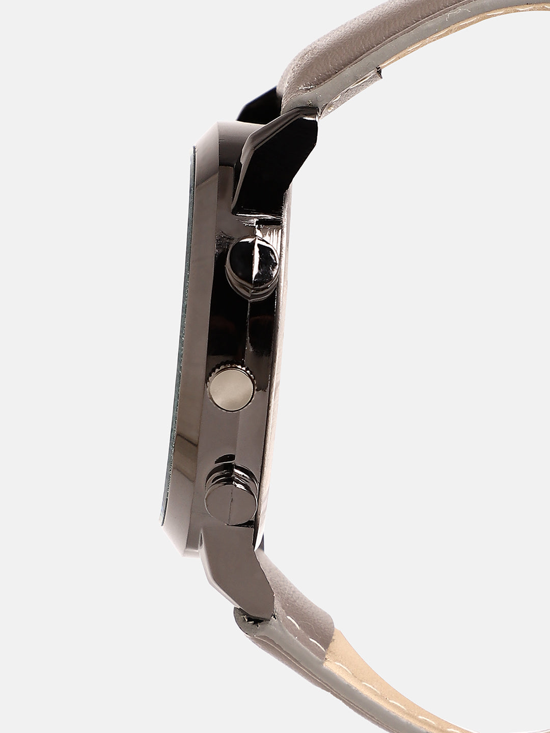 The Aventra Round Watch - Khaki Brown