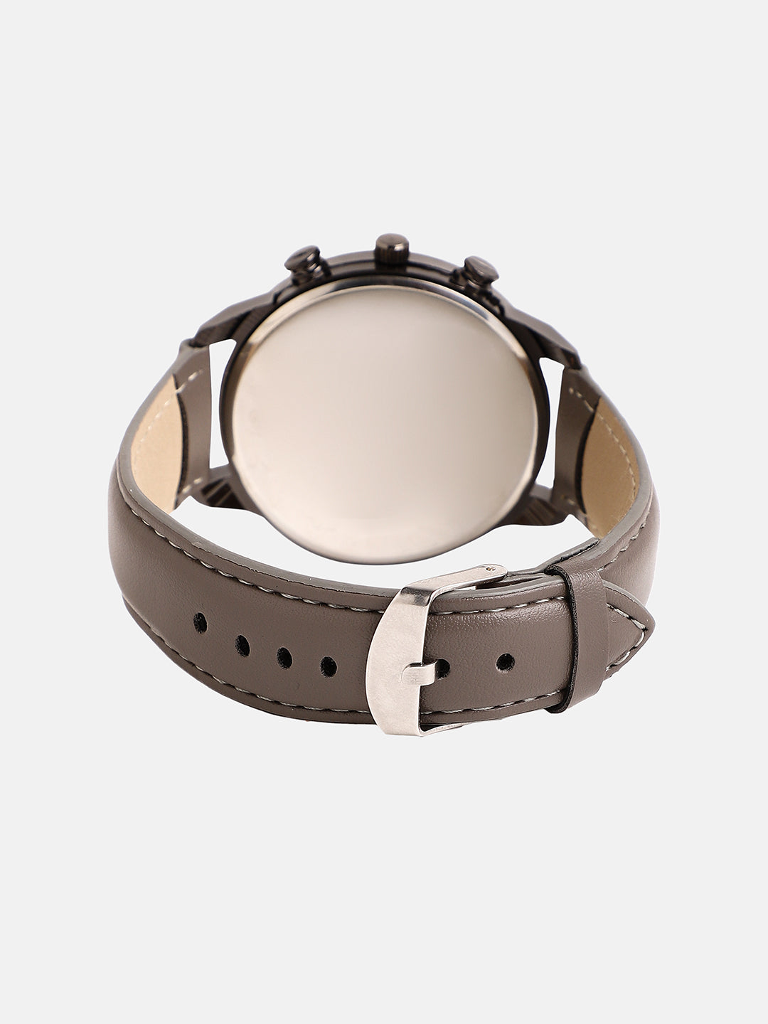 The Aventra Round Watch - Khaki Brown