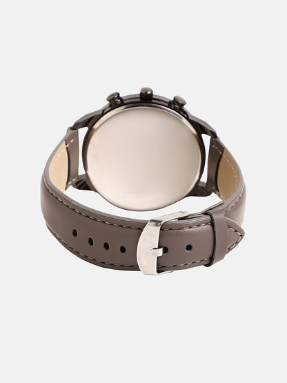 The Aventra Round Watch - Khaki Brown