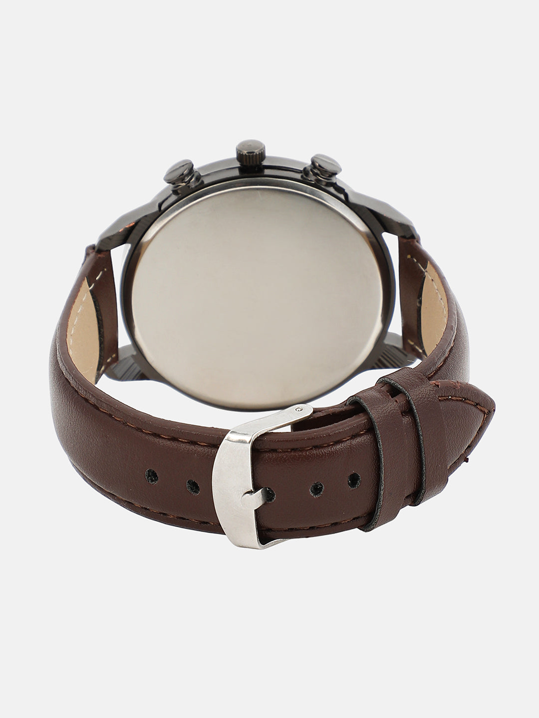 The Aventra Round Watch - Chocolate Brown