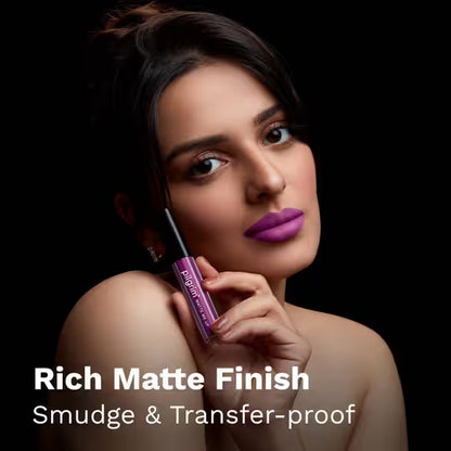 Pilgrim Matte Me Up Liquid Long-Lasting Lipstick Sizzlin'Magenta - 14 3 MILLI_LITRE