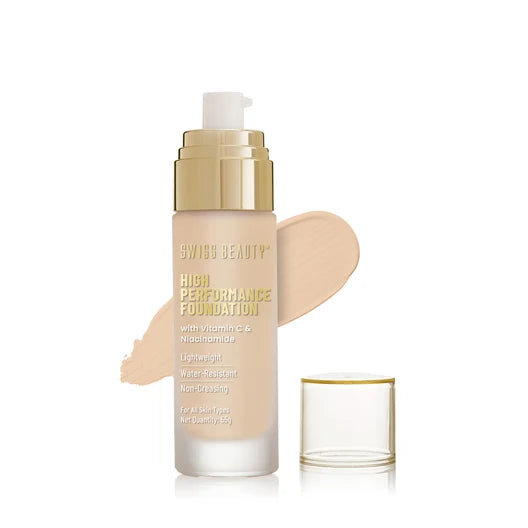 Swiss Beauty Waterproof Foundation High Coverage Natural Nude Foundation Foundation Natural Nude