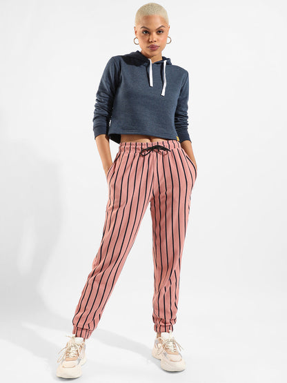 Cotton Striped Regular Fit Tracksuit For Casual Wear