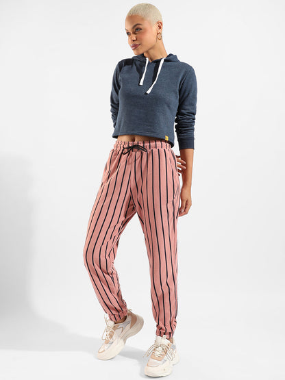 Cotton Striped Regular Fit Tracksuit For Casual Wear