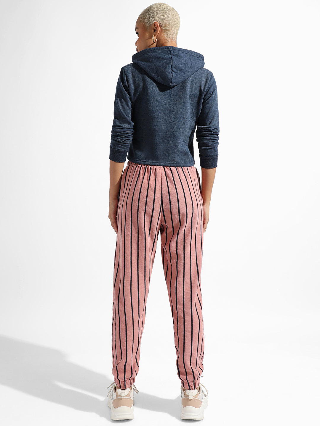 Cotton Striped Regular Fit Tracksuit For Casual Wear