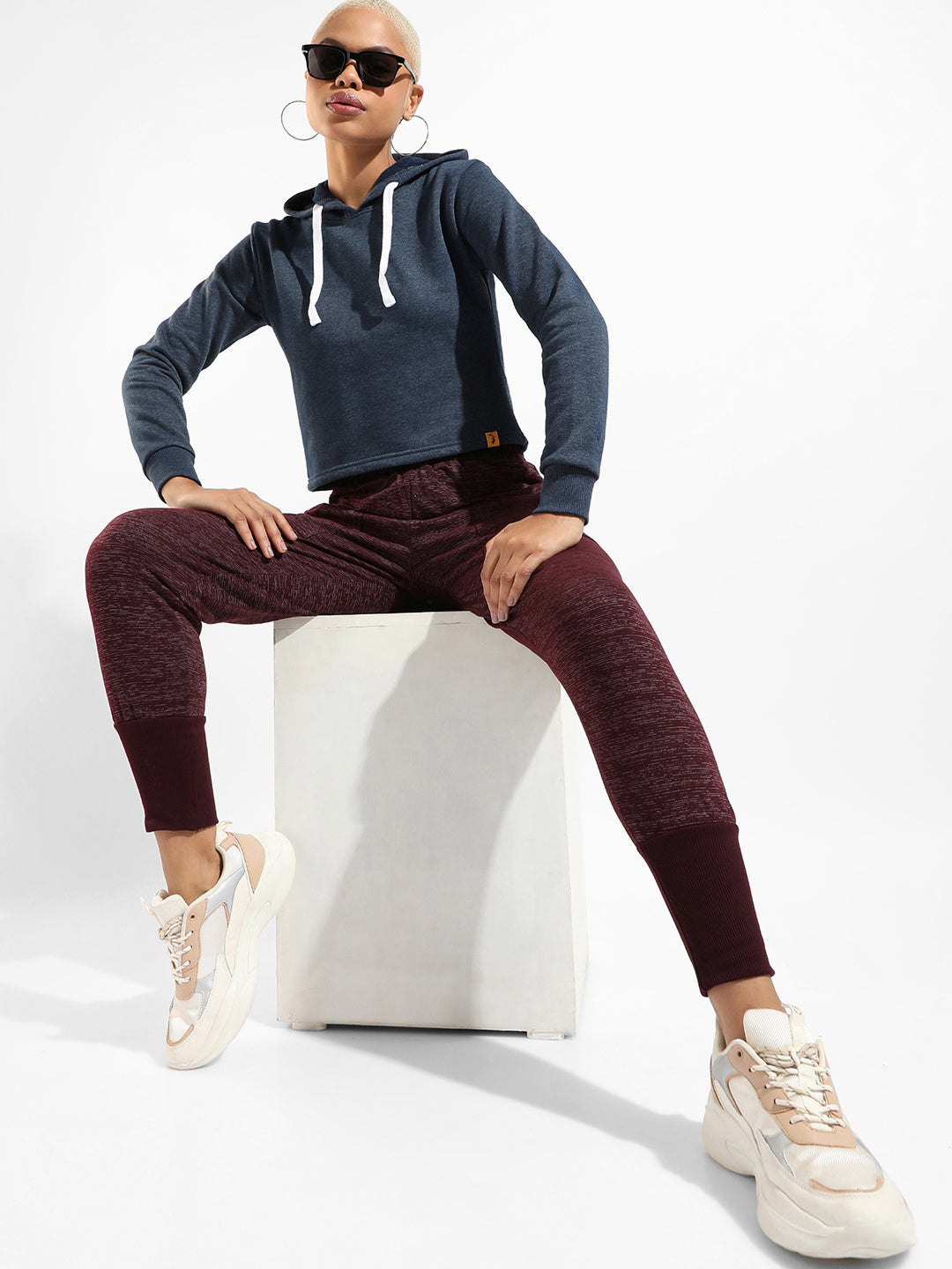 Cotton Solid Regular Fit Tracksuit For Casual Wear