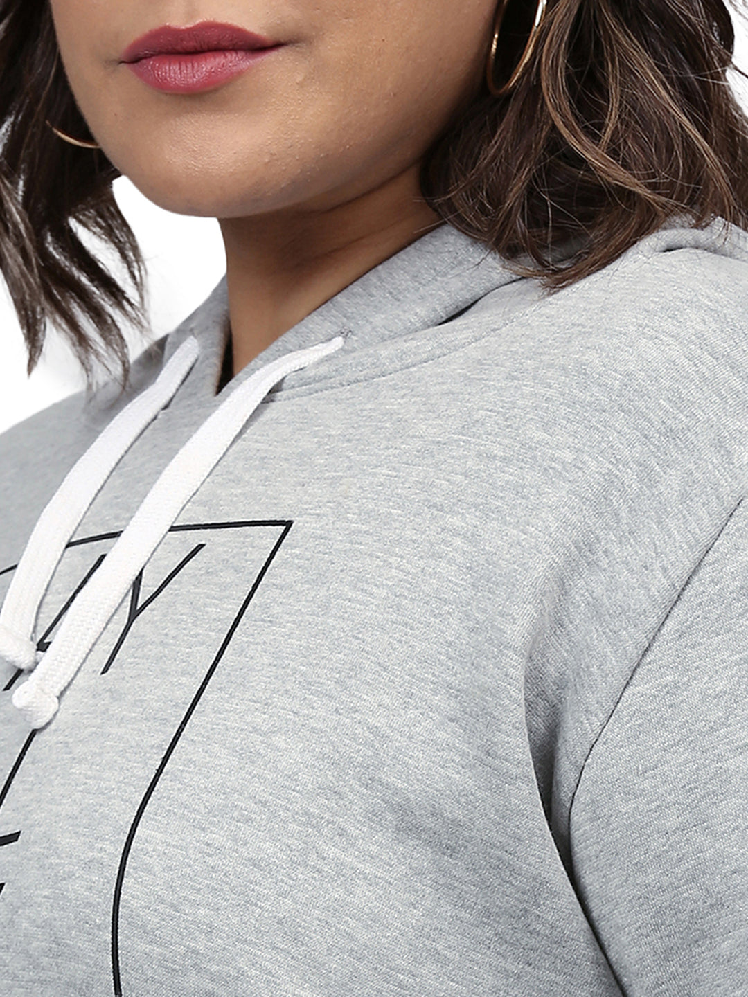 WOMEN PRINTED STYLISH CASUAL HOODED SWEATSHIRT