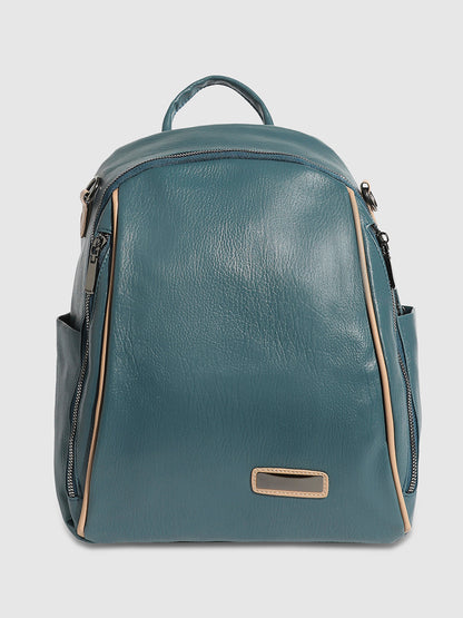 Contrast Piping Backpack - Prussian Blue