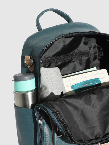 Contrast Piping Backpack - Prussian Blue