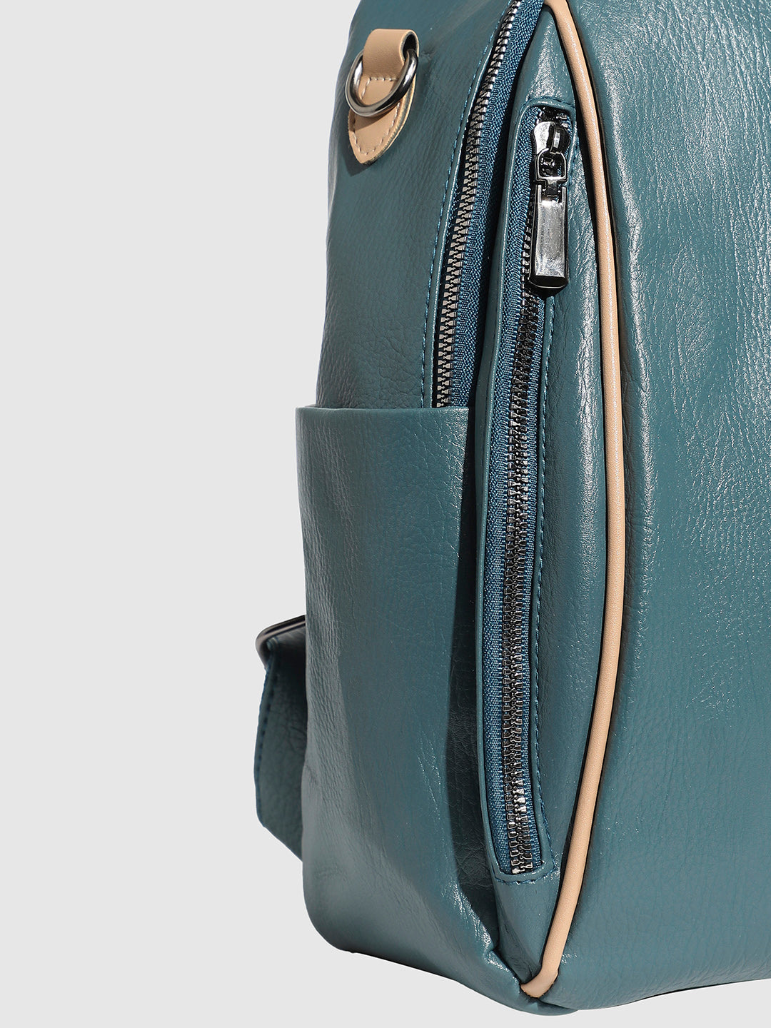 Contrast Piping Backpack - Prussian Blue