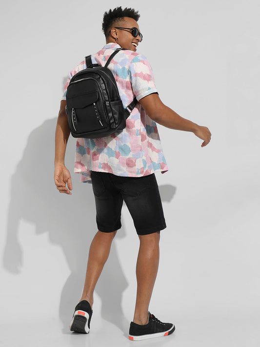 The Flap Curve Backpack - Onyx Black