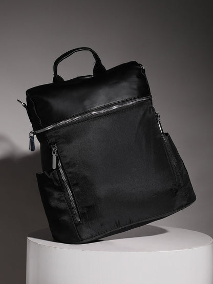 The All Around Zip Backpack - Raven Black