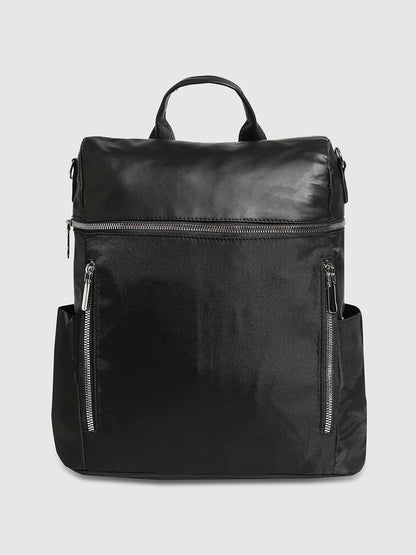 The All Around Zip Backpack - Raven Black