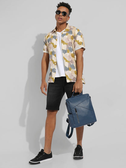 The Asymmetrical Broad Backpack - Cobalt Blue