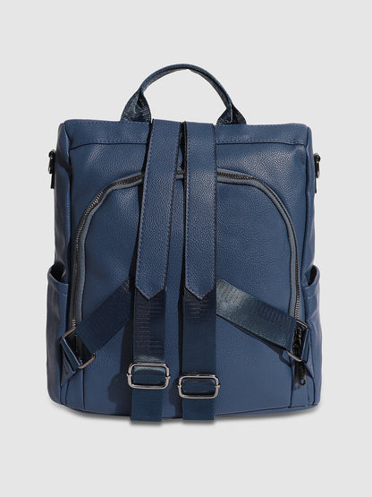 The Asymmetrical Broad Backpack - Cobalt Blue