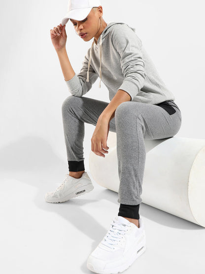 Cotton Solid Regular Fit Tracksuit For Casual Wear