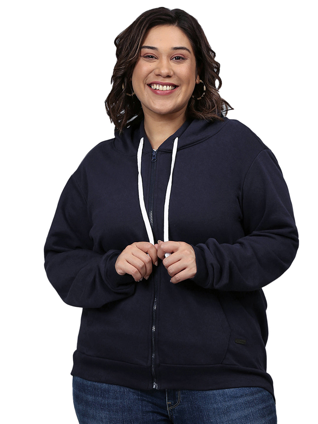 Solid Casual Hooded Sweatshirt