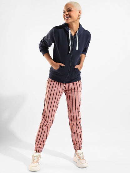 Cotton Striped Regular Fit Tracksuit For Casual Wear