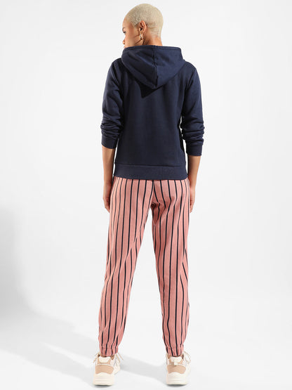 Cotton Striped Regular Fit Tracksuit For Casual Wear