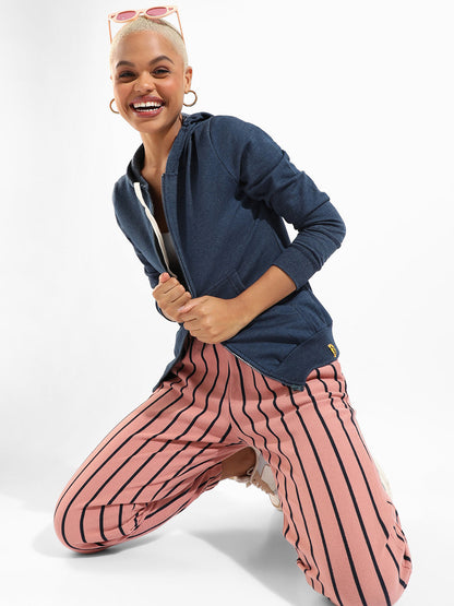 Cotton Striped Regular Fit Tracksuit For Casual Wear