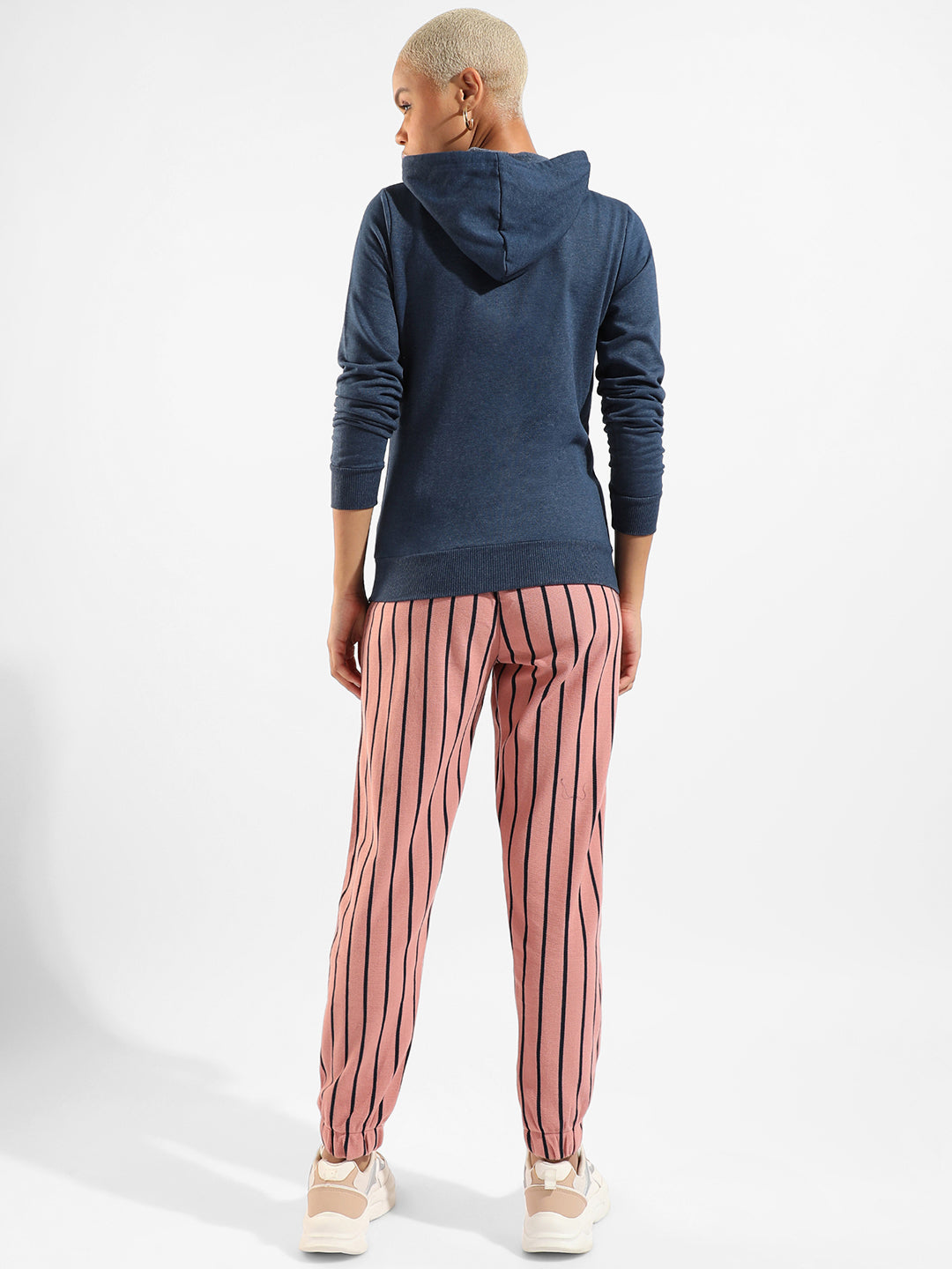 Cotton Striped Regular Fit Tracksuit For Casual Wear