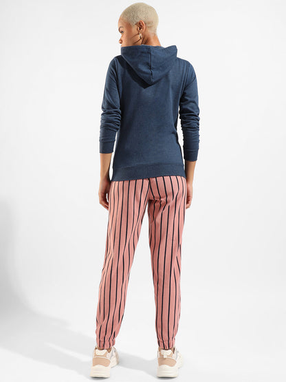 Cotton Striped Regular Fit Tracksuit For Casual Wear
