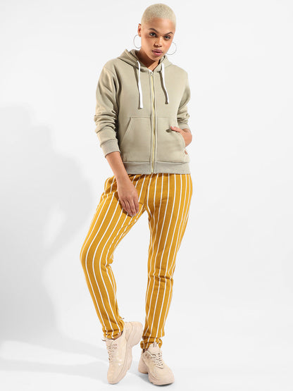 Cotton Striped Regular Fit Tracksuit For Casual Wear