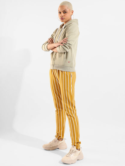 Cotton Striped Regular Fit Tracksuit For Casual Wear