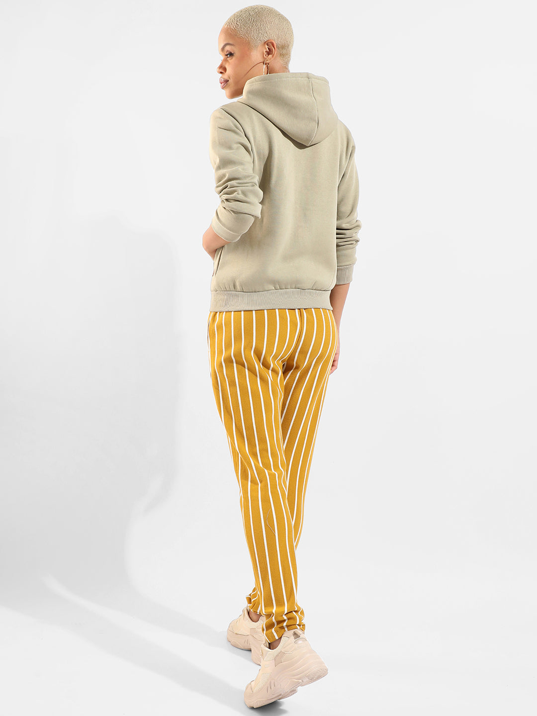 Cotton Striped Regular Fit Tracksuit For Casual Wear