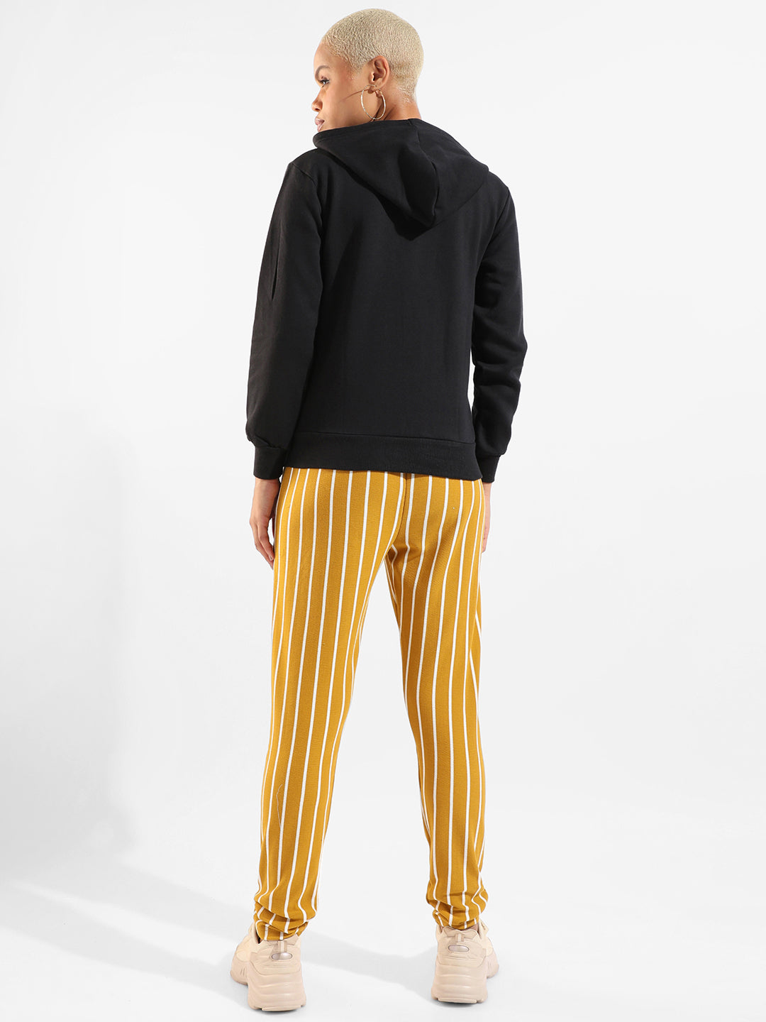 Cotton Striped Regular Fit Tracksuit For Casual Wear