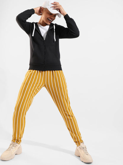 Cotton Striped Regular Fit Tracksuit For Casual Wear